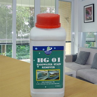 Hg01 1 lít – hóa chất siêu tẩy cáu cặn canxi, ố mốc trên kính - hg hóa chất siêu tẩy