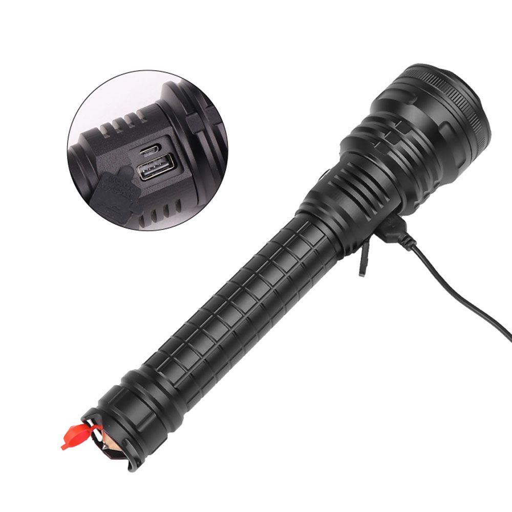LET Đèn Pin Xhp90 Cổng Sạc USB Loại C Mạnh Mẽ
