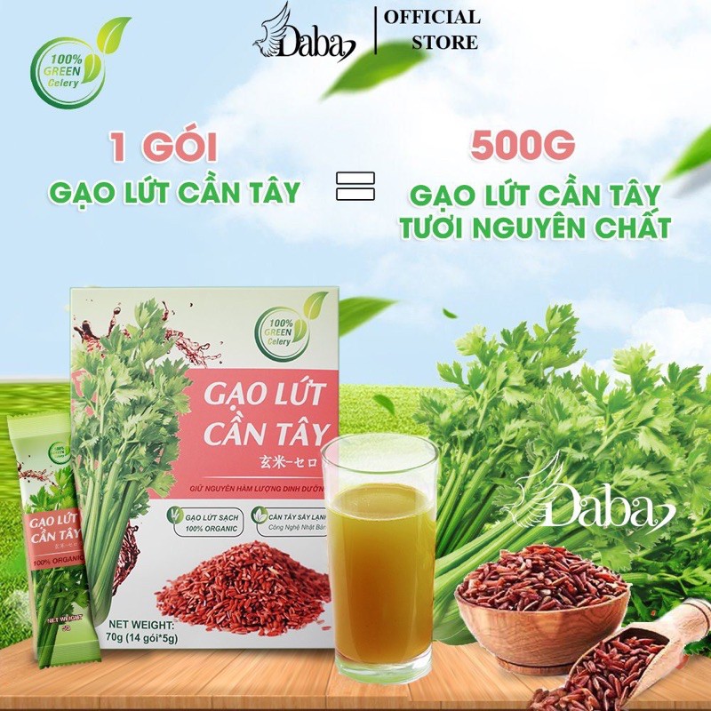 Bột Cần Tây Gạo Lứt , Thon Gọn Vóc Dáng, Giảm Cân Kháng Mỡ Hiệu Quả Nhân Đôi (70gram)