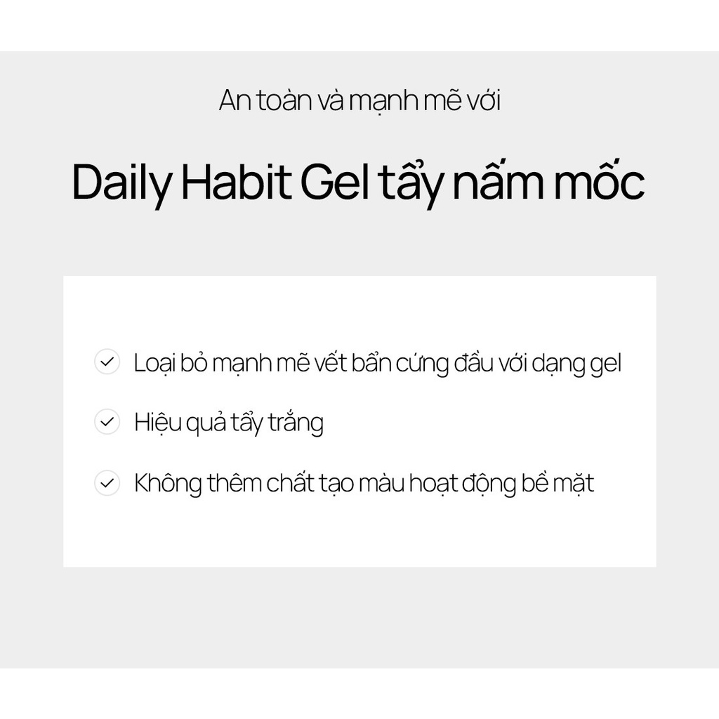 DAILY HABIT Gel tẩy nấm mốc 120g