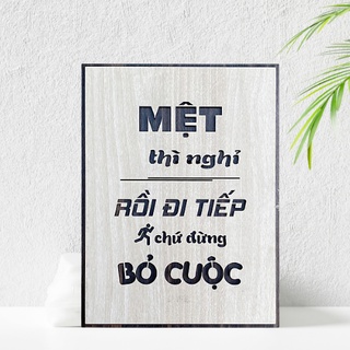 Tranh gỗ động lực slogan treo tường những câu nói bất hủ