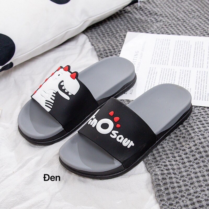 DÉP LÊ QUAI NGANG UNISEX HOẠ TIẾT DINO MẪU MỚI XUAN HÈ 2021 cho nam nữ