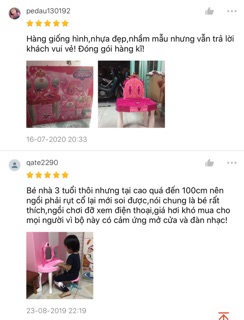 Bàn trang điểm đồ chơi cho bé (gương cảm ứng)