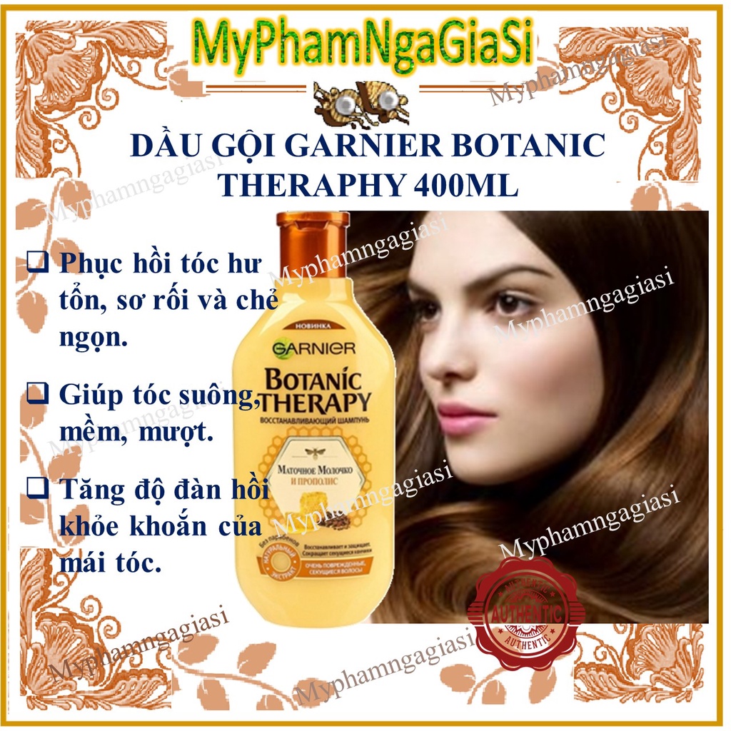 DẦU GỘI GARNIER BOTANIC THERAPY GIÚP  PHỤC HỒI SUÔNG MƯỢT TÓC