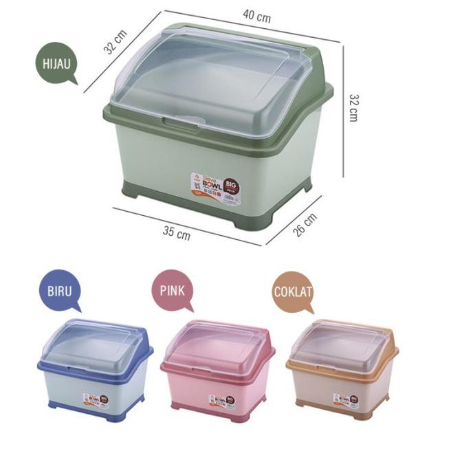 Giá Nhựa Đựng Đĩa Kèm Nắp Đậy C28 / Tô / Muỗng / Nĩa Màu Xanh Dương | BigBuy360 - bigbuy360.vn