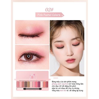 Bảng phấn mắt LAMEILA 10 màu DU PM02