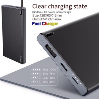 ✅giảm giá✅sạc dự phòng pin dự phòng 10000mah siêu mỏng baseus sạc nhanh