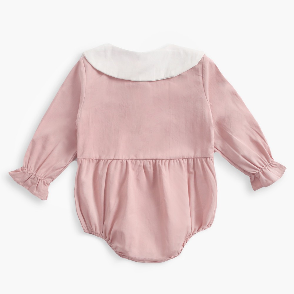 Áo Liền Thân Sanlutoz Bằng Cotton Tay Dài Dành Cho Bé Gái Sơ Sinh