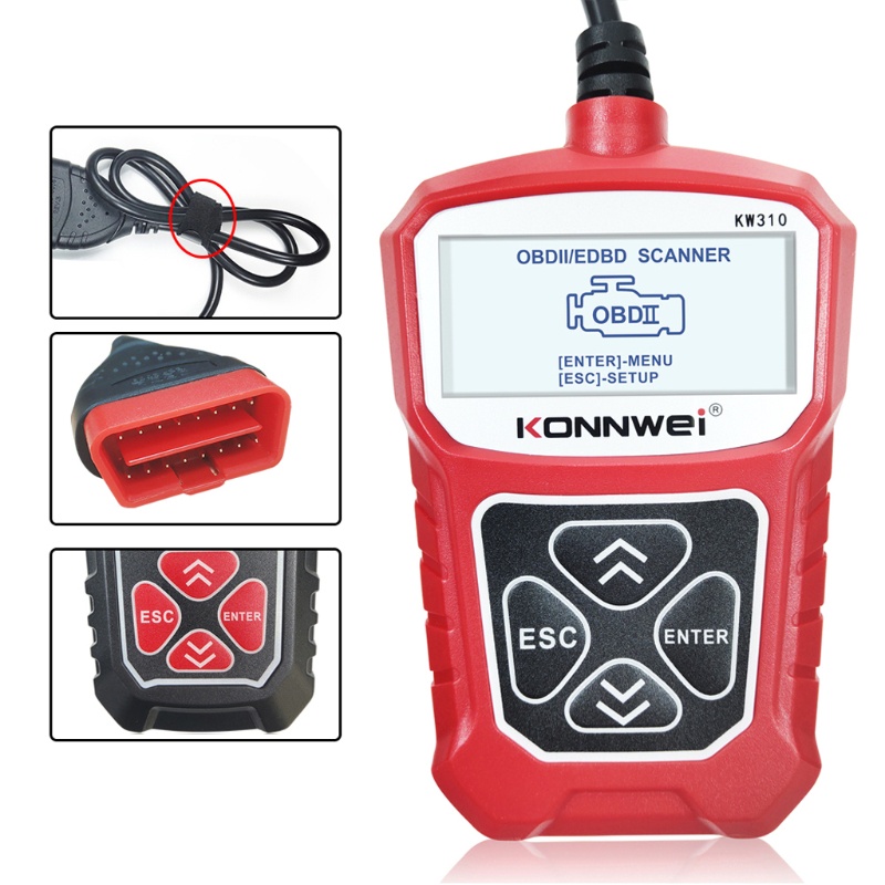 Thiết Bị Quét Chẩn Đoán Lỗi Động Cơ Xe Hơi KW310 OBD2