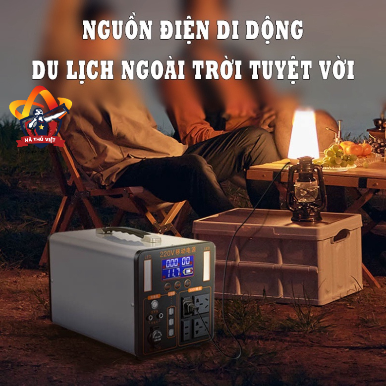Trạm sạc dự phòng di động - nguồn điện di động du lịch dã ngoại 200.000-500.000 mAh sạc nhanh- nguồn ra 220V-DCP17