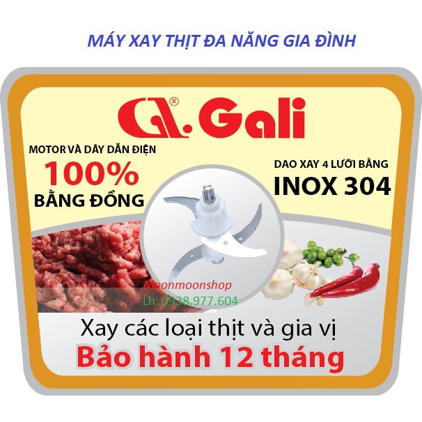 MÁY XAY THỊT, CÁ GIA ĐÌNH, MÁY XAY THỊT ĐA NĂNG GALI 1920