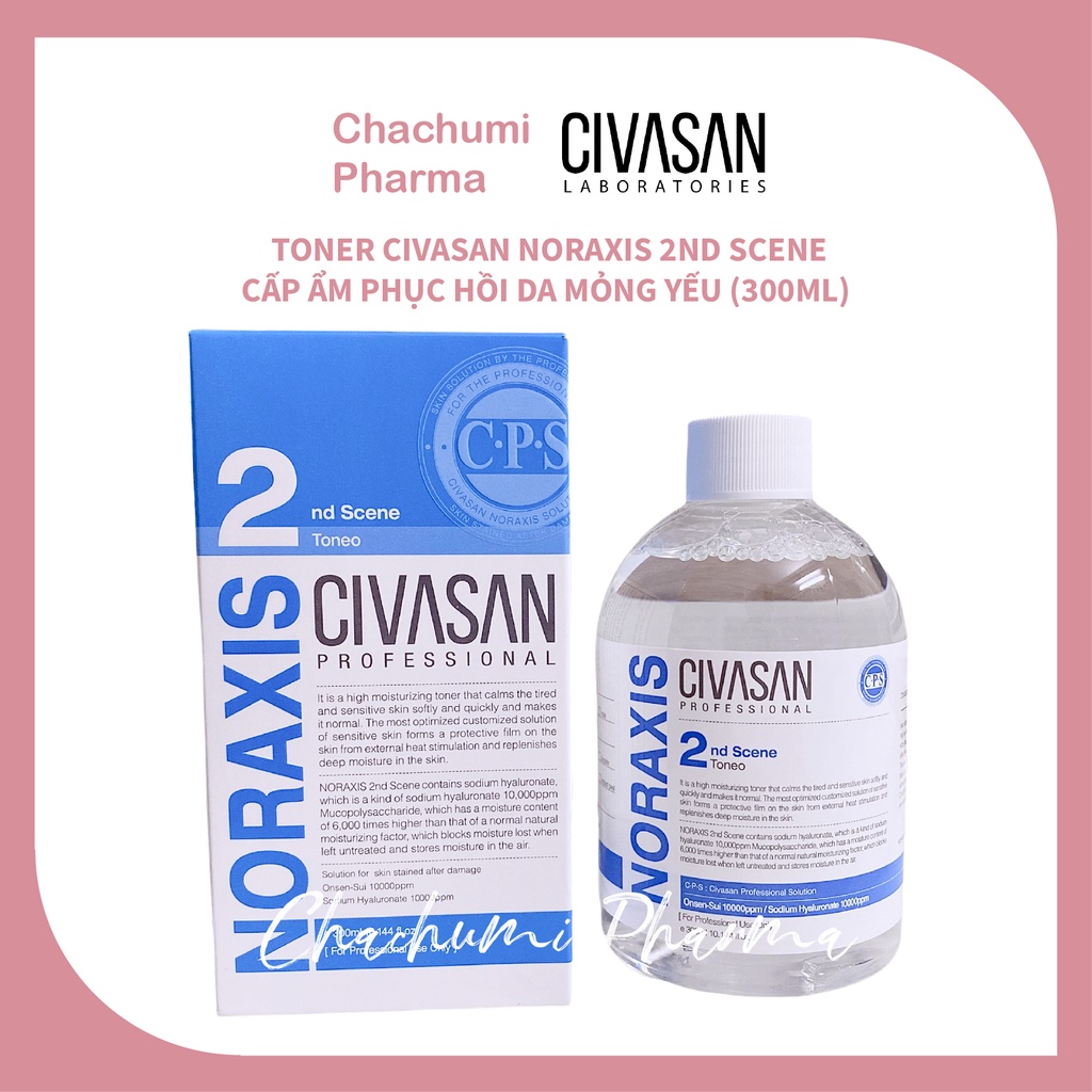 Toner Civasan Noraxis 2nd Scene – Cấp ẩm phục hồi da mỏng yếu