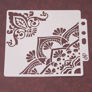 Khuôn vẽ tạo hình hoa văn trang trí tập sách album DIY