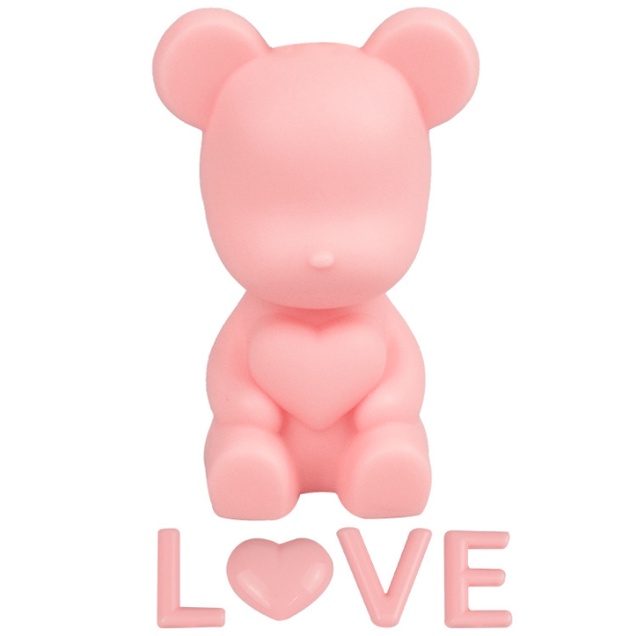 Gấu đội vương miện trang trí bánh kem sinh nhật, gấu nhựa trang trí