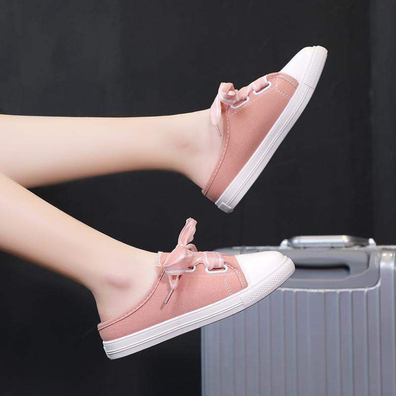 [Mã FAMAYWA2 giảm 10k đơn từ 50k] Giày Sục Sneaker Nữ 3Fashion Vải Cao Cấp Thắt Dây Bản To Stye Hàn Quốc Cực Xinh - 3181 | BigBuy360 - bigbuy360.vn