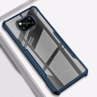 Casing Redmi Note 12  Redmi Note 11 Note 10 10Pro 10S Xiaomi POCO X3 GT 9T 9A 9C 9S 9Pro Note8 Note7 POCO M3 X3 NFC X3Pro Acrylic Transparent Anti-Fall Gear Bumper Phone Case