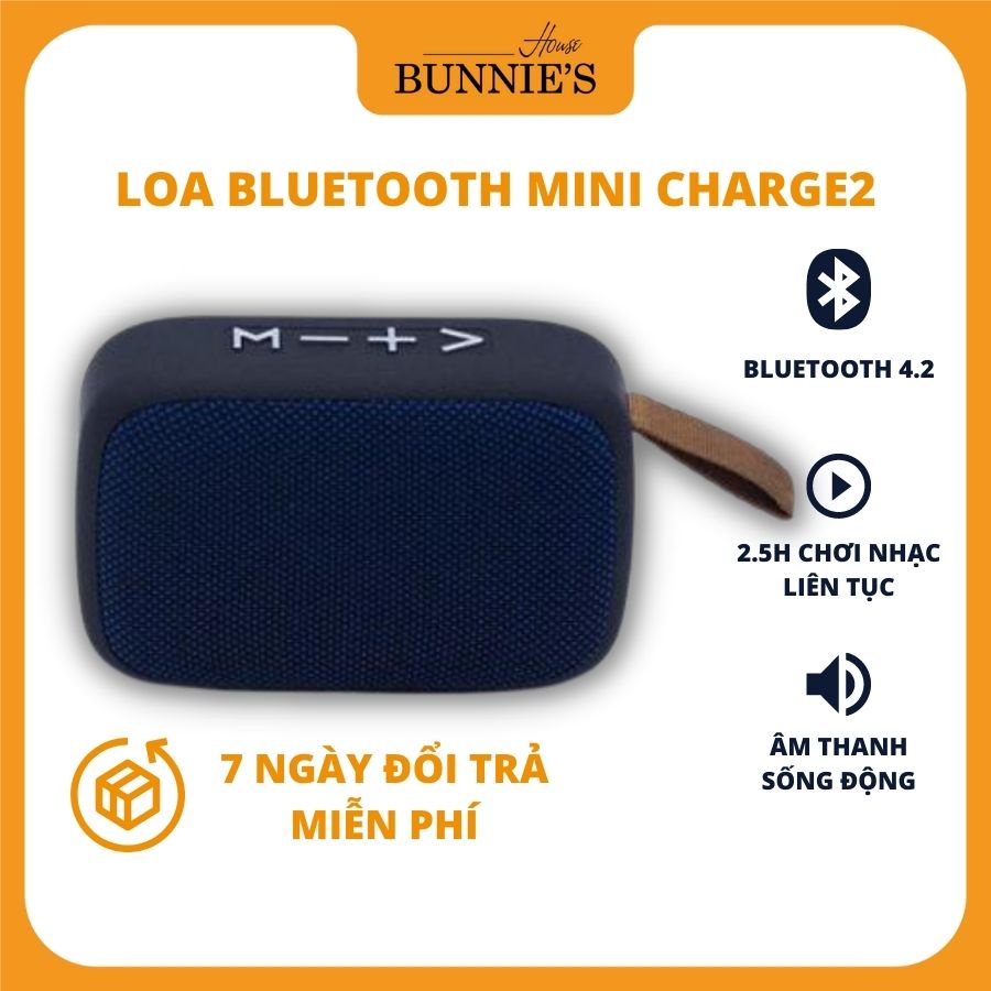 [Mã ELHACE giảm 4% đơn 300K] Loa bluetooth mini cầm tay Charge2 ⚡️NHỎ GỌN⚡️ có thể cắm USB và thẻ nhớ