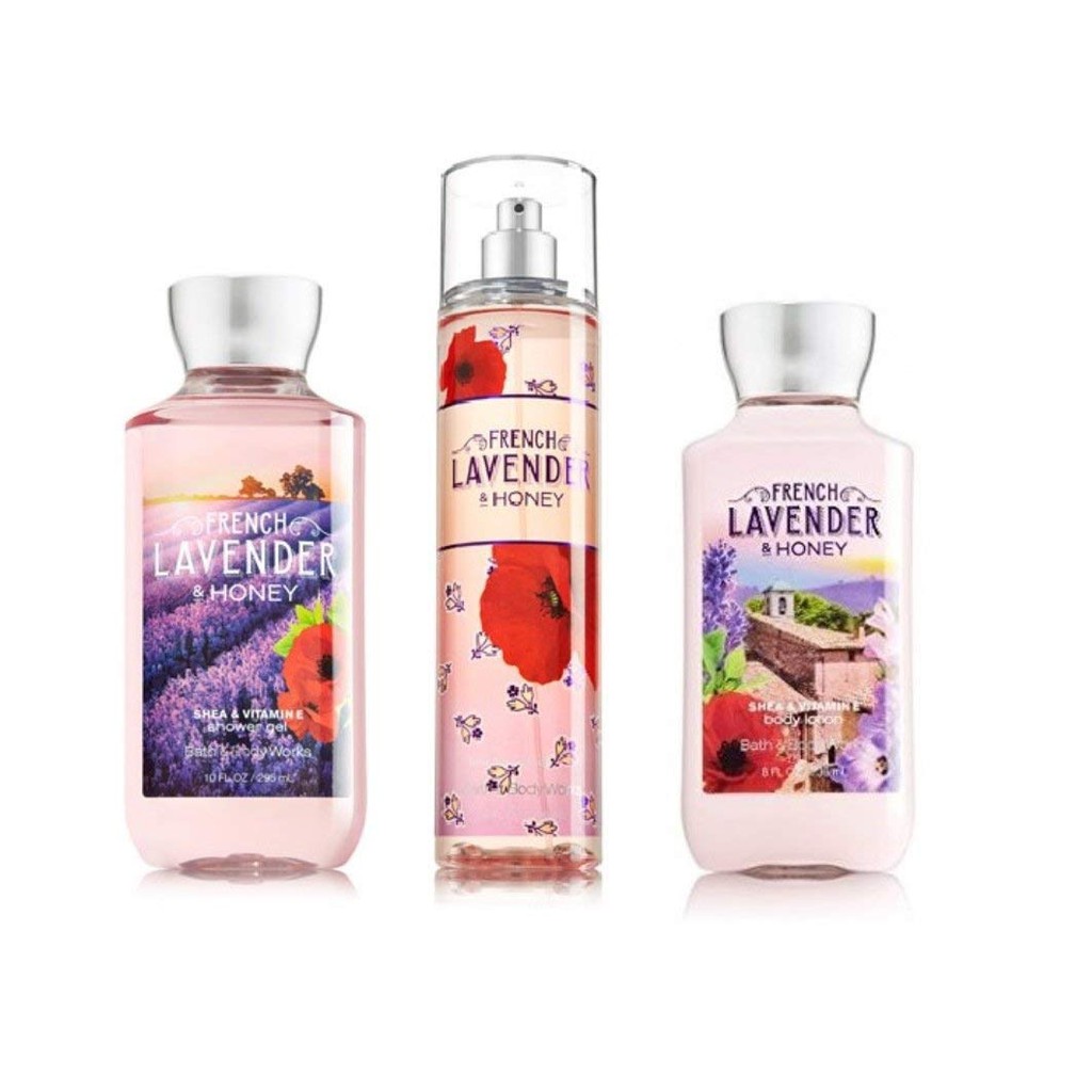 Gel tắm Bath &amp; Body Works French Lavender &amp; Honey Shower Gel 295ml (Mỹ)