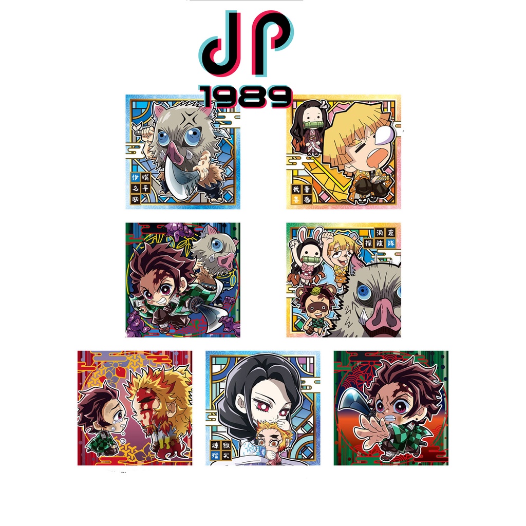 Sticker Wafer Thanh Gươm Diệt Quỷ Chibi Vol.6 Chính Hãng BANDAI