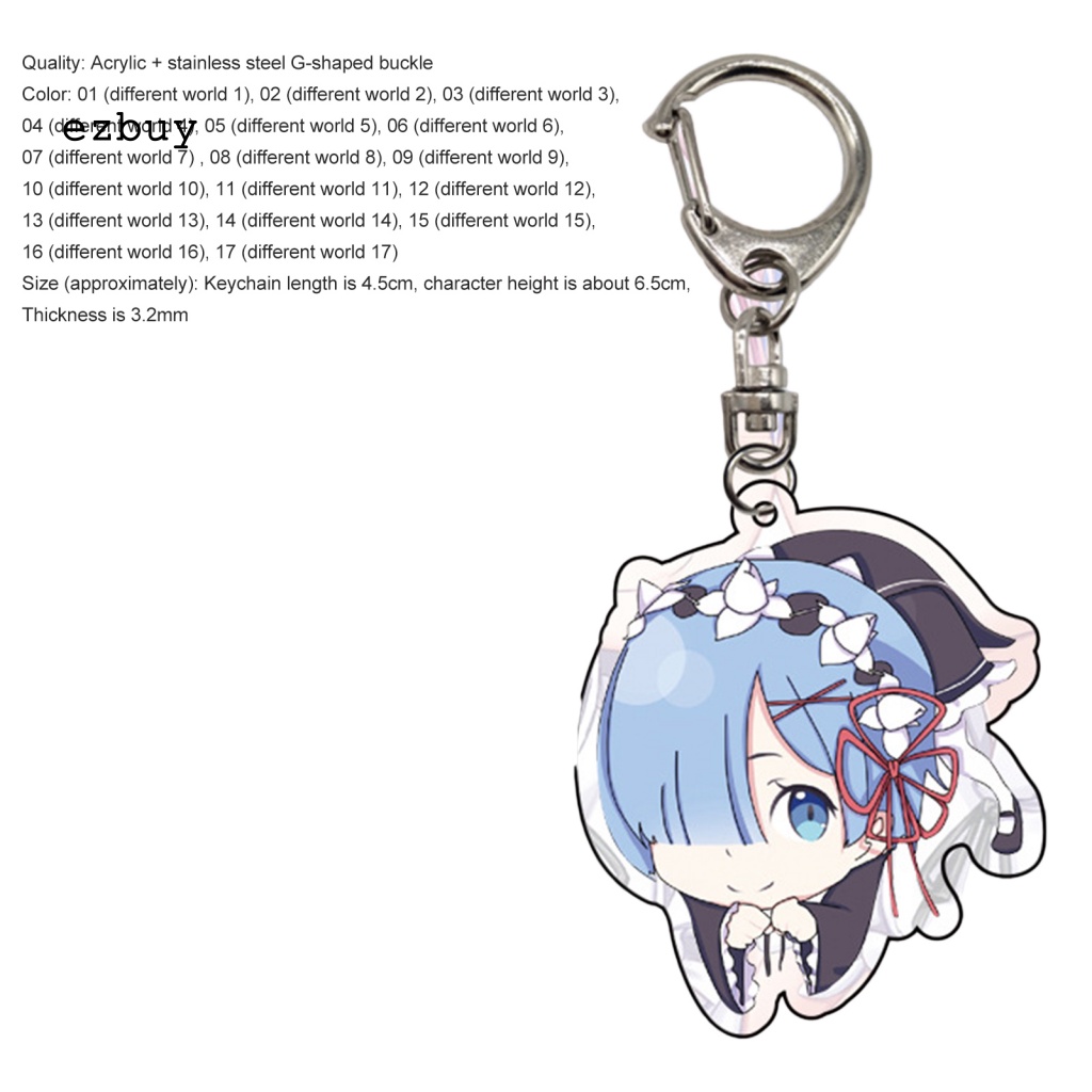 Móc Khóa Hình Nhân Vật Rem Anime Xinh Xắn Cho Bé