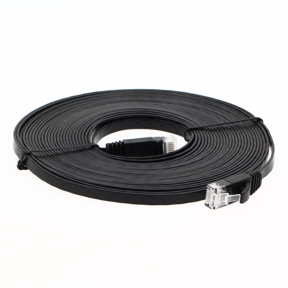 Dây cáp Ethernet / Lan sợi dẹt màu đen