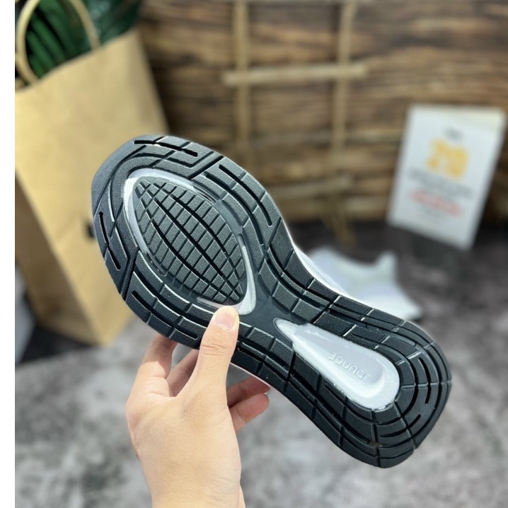 Giày thể thao sneaker EQ21 Xám Trắng siêu nhẹ chất mềm mịn thời trang đi chơi