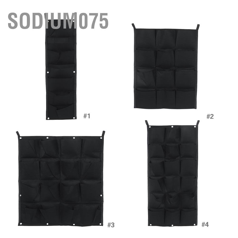 Sodium075 Vertical Felt Garden Plant Grow Container Bags Wall Hanging Planter