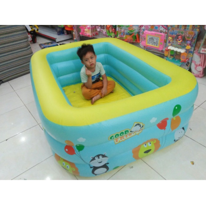 Bể bơi - hồ bơi 2 tầng cho bé nhiều kích cỡ, đáy chống trơn trượt