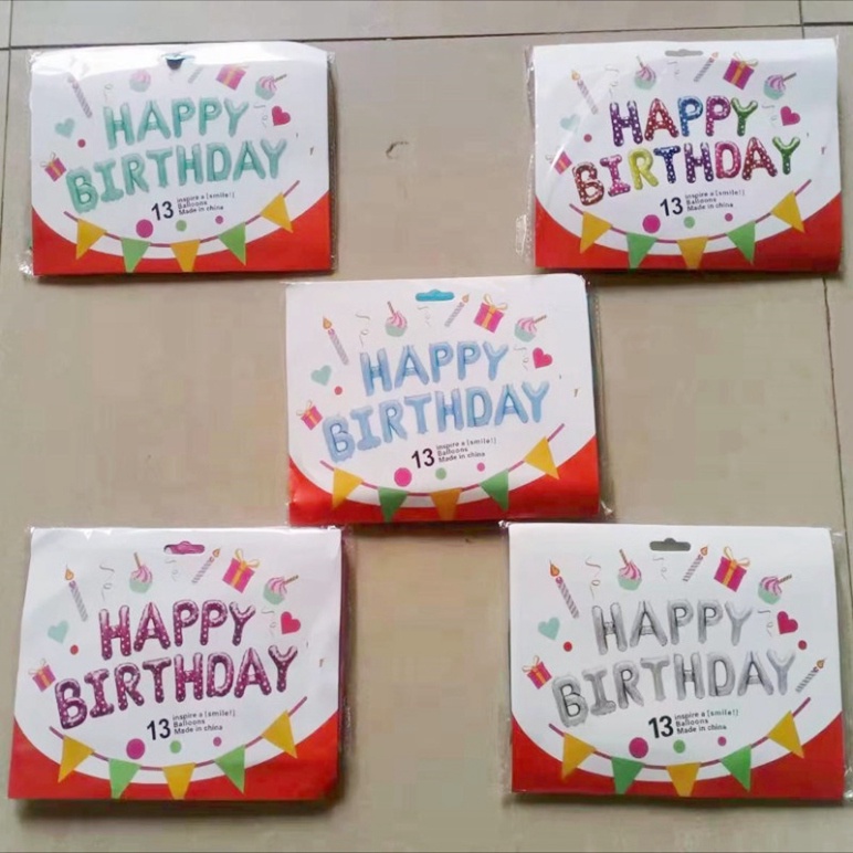 trang trí tiệc sinh nhật [FREESHIP❤️] bóng chữ happy birthday