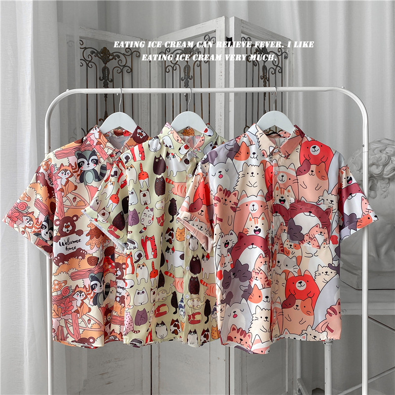 Áo Sơ Mi Tay Ngắn Thời Trang Hè 2021 Cho Nam Size M-3XL