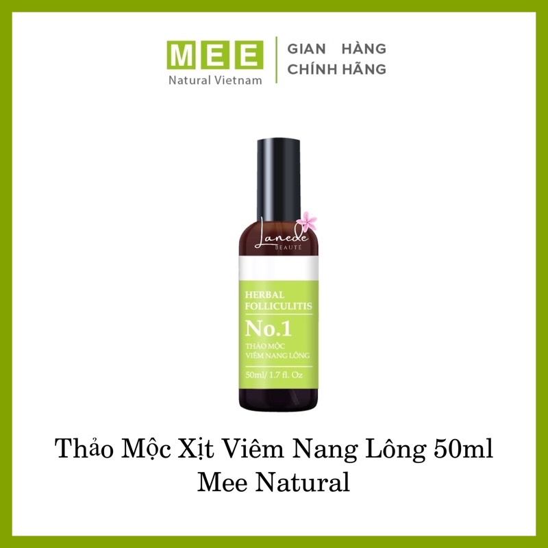 Xịt Thảo Mộc Viêm Nang Lông 50ml - Mee Natural