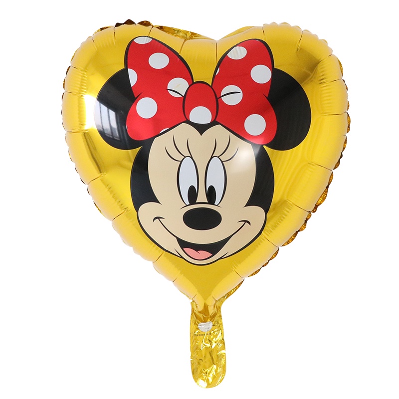1 Bong Bóng Lá Nhôm Hình Chuột Mickey Minnie 18inch Trang Trí Tiệc Sinh Nhật / Đám Cưới
