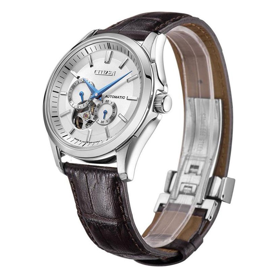 Đồng Hồ Nam Citizen Dây Da NP1010-01A - Mặt Trắng (Sapphire)