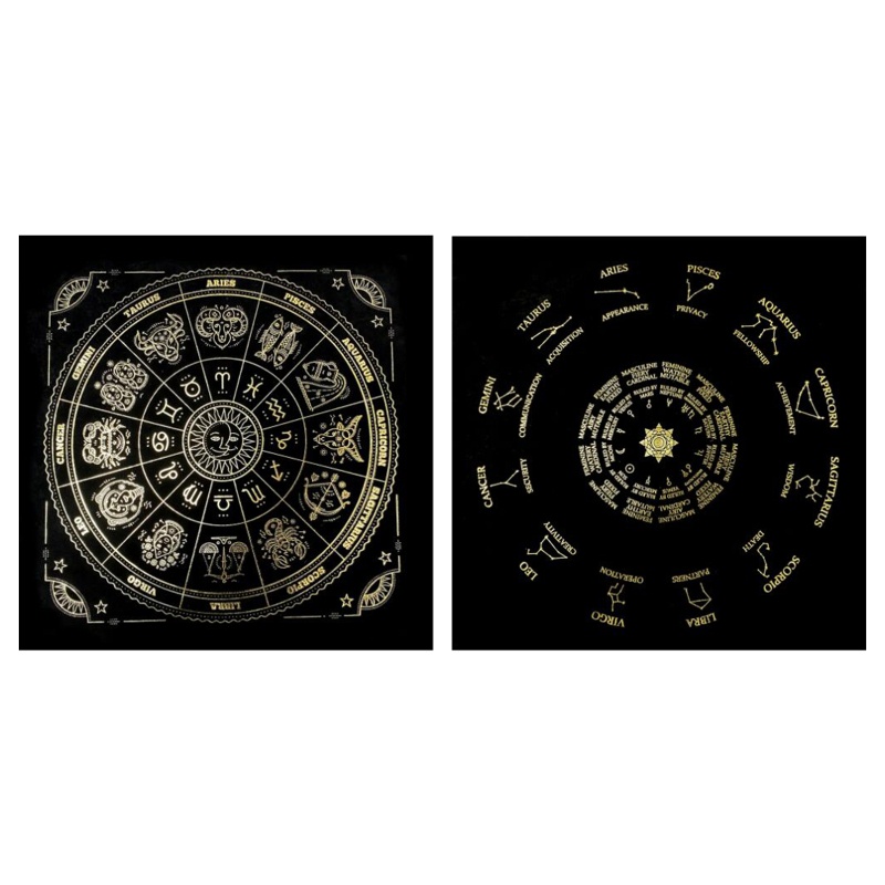 Tấm Da Lộn Lót Bàn Lá Bài Tarot / Bài Tarot Tiện Dụng