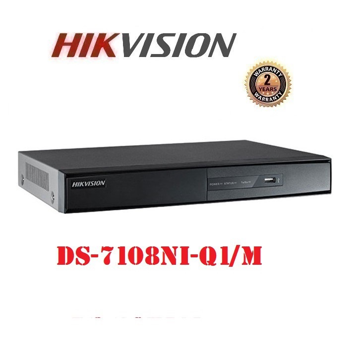 ĐẦU GHI CAMERA IP 8 KÊNH HIKVISION DS-7108NI-Q1/M HD 4MP, 1 SATA, HDMI, VGA, HIK-CONNECT, H.265+