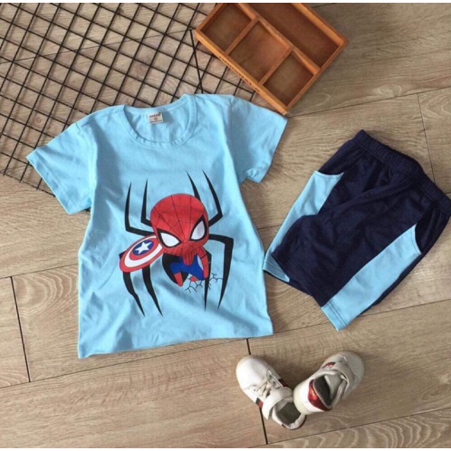 Bộ bé trai cộc tay 20-40kg cotton 4 chiều sài gòn