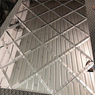 [Rẻ vô địch] Combo 9 tấm gương ghép quả trám gương thủy tinh dán tường gương bị gương trang trí decor