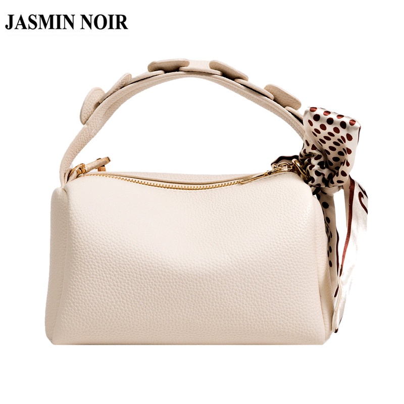 Túi Xách JASMIN NOIR Đeo Chéo Chất Liệu Da PU Đính Nơ Xinh Xắn Cho Nữ