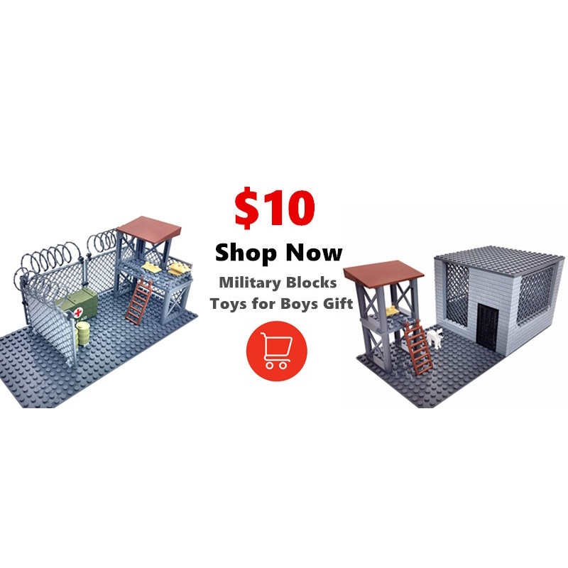 Bộ 50 / 100 Túi Cát Quân Đội WW2 Đồ Chơi Cho Bé MOC