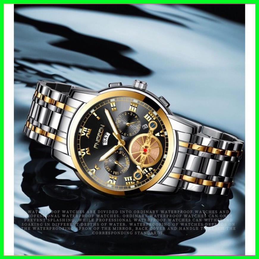 [ Đồng Hồ Nam ] ĐỒNG HỒ NAM FNGEEN CHÍNH HÃNG DÂY THÉP CHẠY 2 LỊCH (TẶNG KÈM HỘP VÀ PIN DỰ PHÒNG) [ Đồng Hồ Nam Cao Cấp] | BigBuy360 - bigbuy360.vn