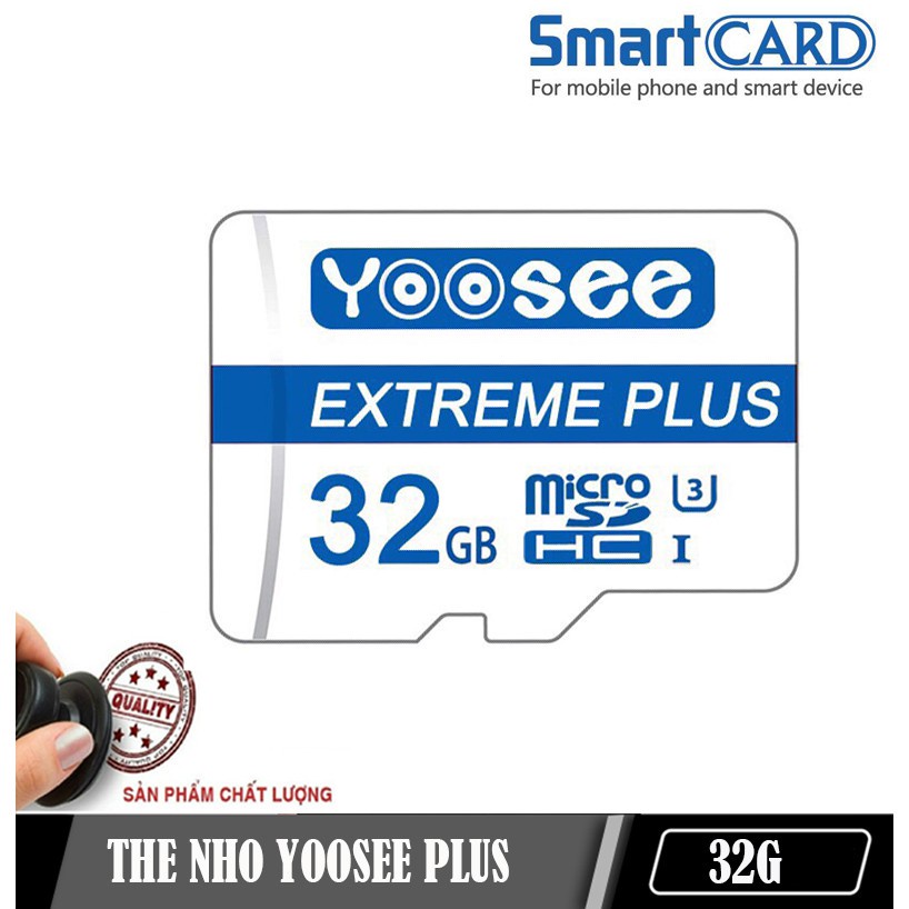 Thẻ Nhớ Micro SD YOOSEE PLUS 32G Class 10- Thẻ Chuyên Dùng Cho Camera - Thẻ Nhớ Điện Thoại, Máy Ghi Âm