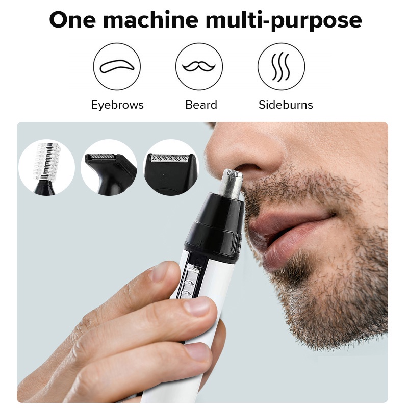 Ubeator Dao Cạo Râu/ Lông Mũi/ Lông Mày/ Lông Mũi 4 Trong 1 Đa Năng Tiện Dụng Cho Nam