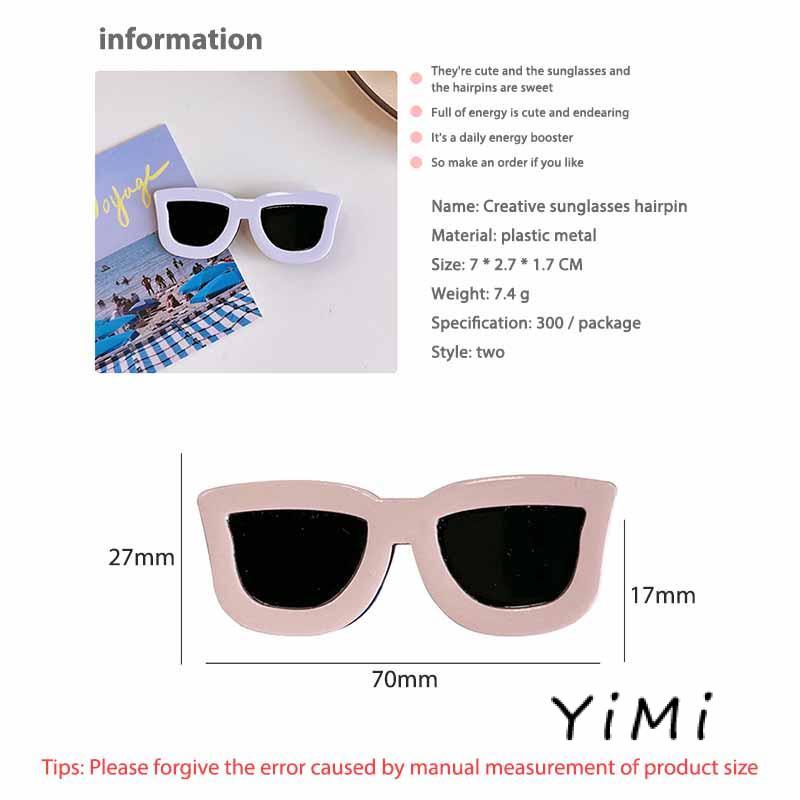 Kẹp Tóc Hình Mắt Kính Dễ Thương Phong Cách Nhật Hàn