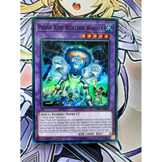 [ Đỗ Lạc Shop ] Thẻ Bài Mint90 Yugioh Monster Prank-Kids Weather Washer - HISU-EN018 - Super Rare 1st Edition