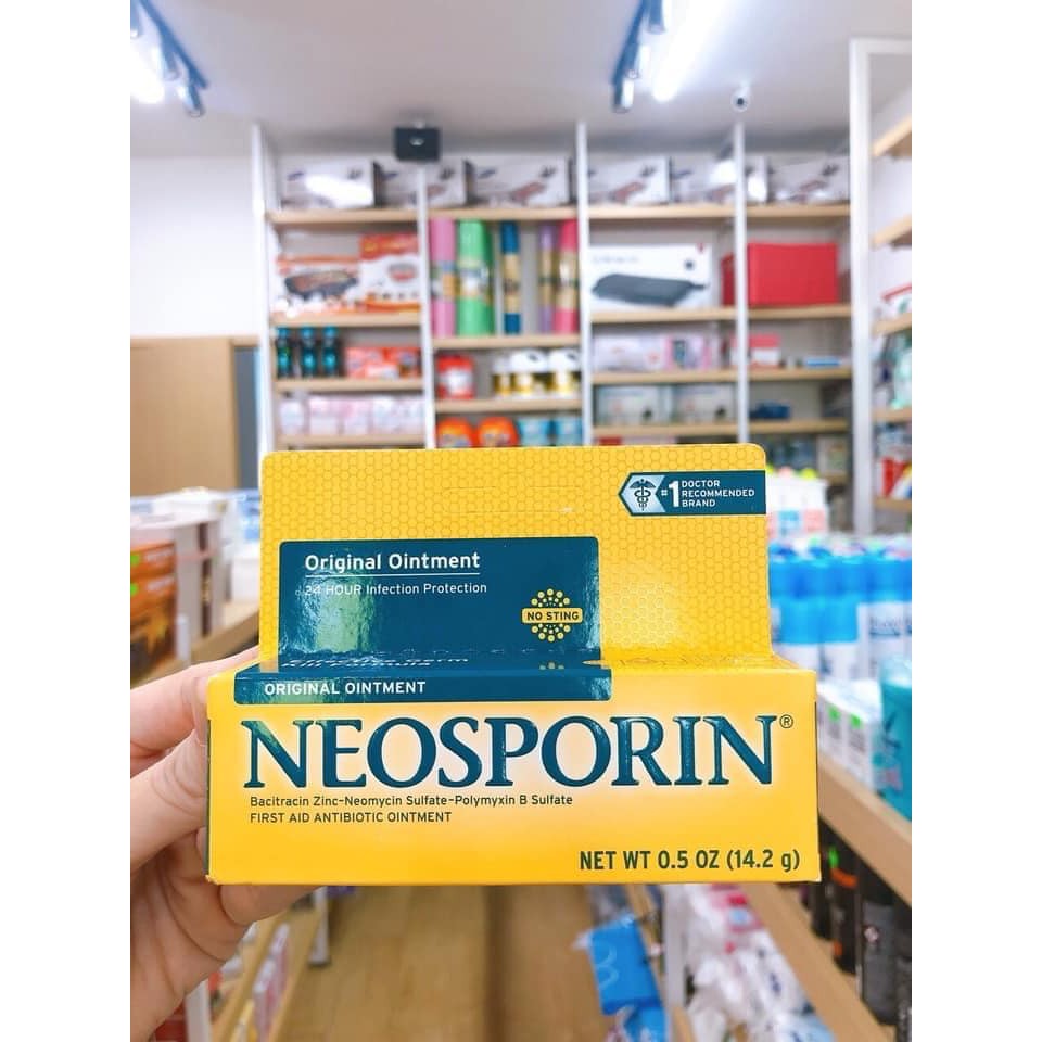 [Mã SR11JUNE5 giảm 20K đơn 50K] Thuốc Mỡ Kháng Sinh Neosporin Original Ointment 14.2g - xanh lá