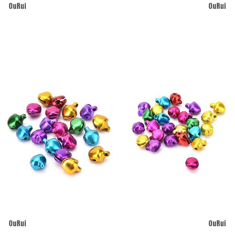 (FCC) Bộ 100 Chuông Nhỏ Nhiều Màu Sắc Sử Dụng Để Trang Trí Hoặc Làm Mặt Dây Chuyền