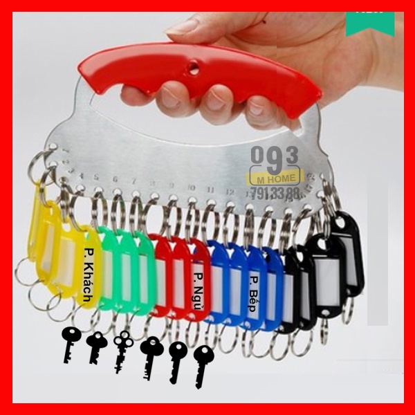 Móc Treo Giữ Chìa Khóa, Móc Khóa Có Đánh Số 18 cái 28 cái