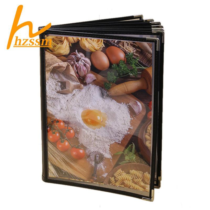 Bìa menu cỡ A4 8 trang 16 mặt