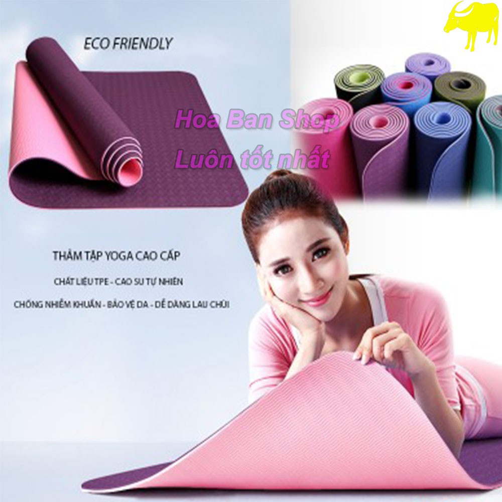 [LUÔN TỐT NHẤT] THẢM TẬP YOGA CAO CẤP HB107