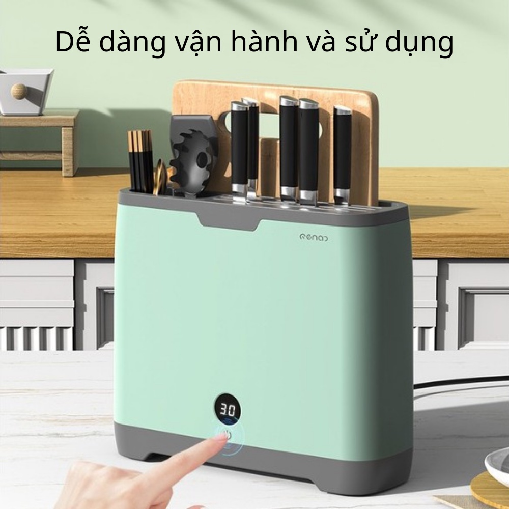 Máy khử khuẩn Tiệt Trùng dao thớt 80W Nenon  FREESHIP  diệt 99% vi khuẩn gây hại bằng tia UV - Bảo Hành 12 Tháng